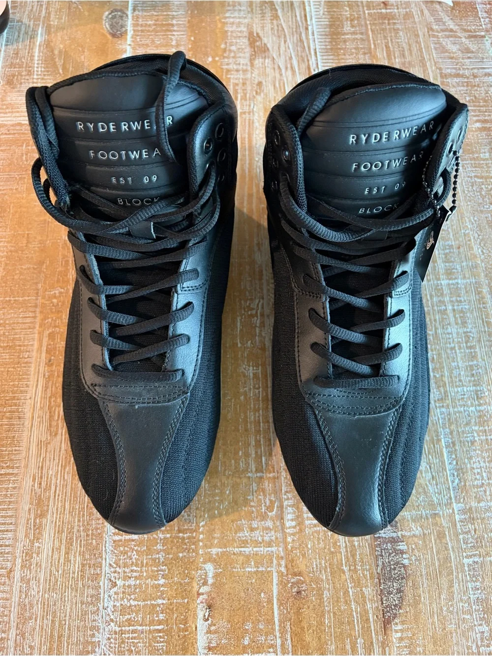 NWT Ryderwear Block High Top Training Shoes Black Women’s US 7 Weightlifting Gym